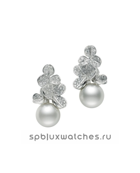Серьги Mikimoto Fortune Leaves Earrings PE-1635NU