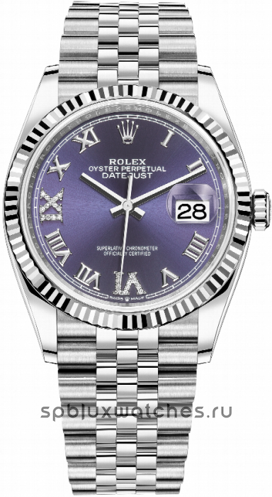 rolex datejust purple