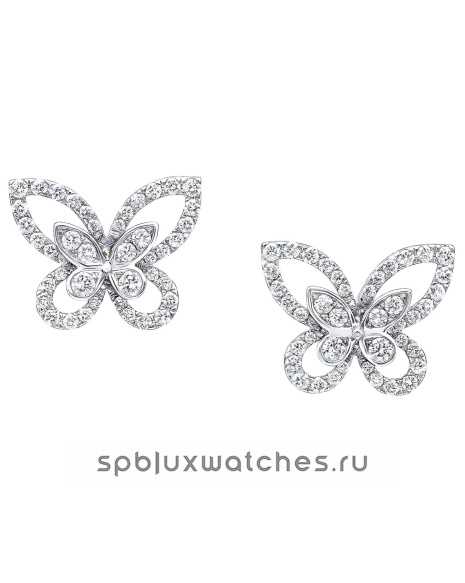 Серьги Graff Butterfly Silhouette Diamond Mini Stud Earrings RGE1574