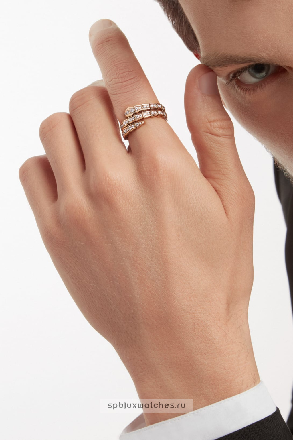 Кольцо Bvlgari Serpenti Viper Two-Coil Ring 357261