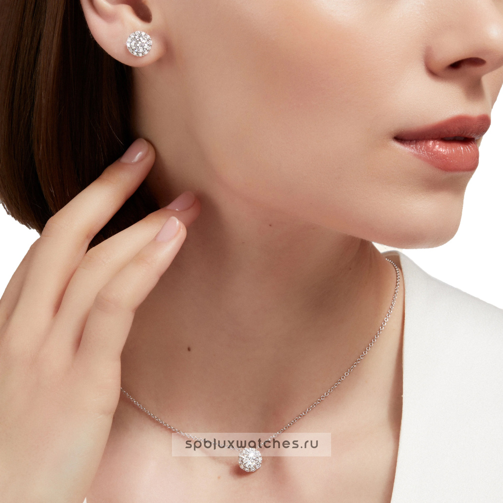 Пусеты Graff Icon Round Diamond Stud Earrings RGE1348