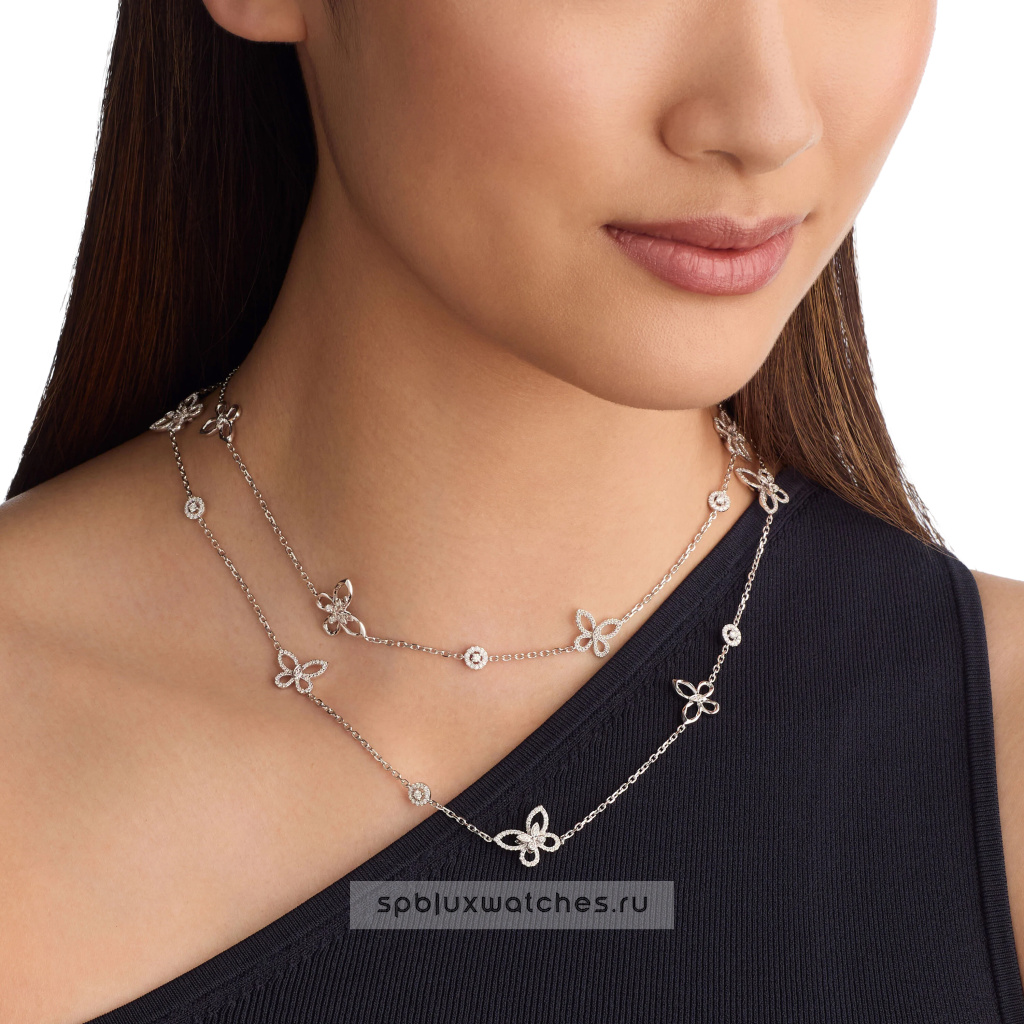 Колье Graff Butterfly Silhouette Diamond Long Necklace RGP749