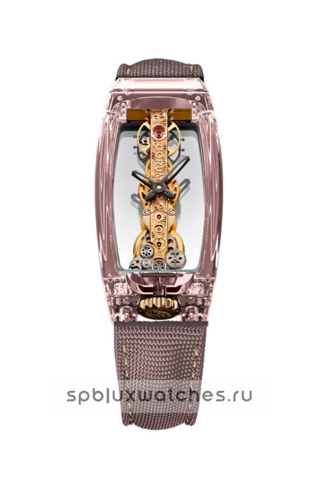 Corum Golden Bridge Miss Rose Sapphire Case 21 x 44 mm B21.113.SZ0.8R