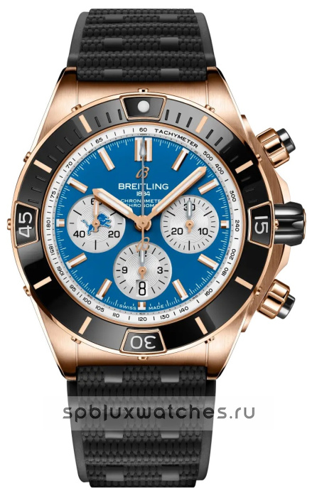 Breitling Super Chronomat B01 Chronograph 44 mm NFL Detroit Lions Edition RB01366A1C2S1