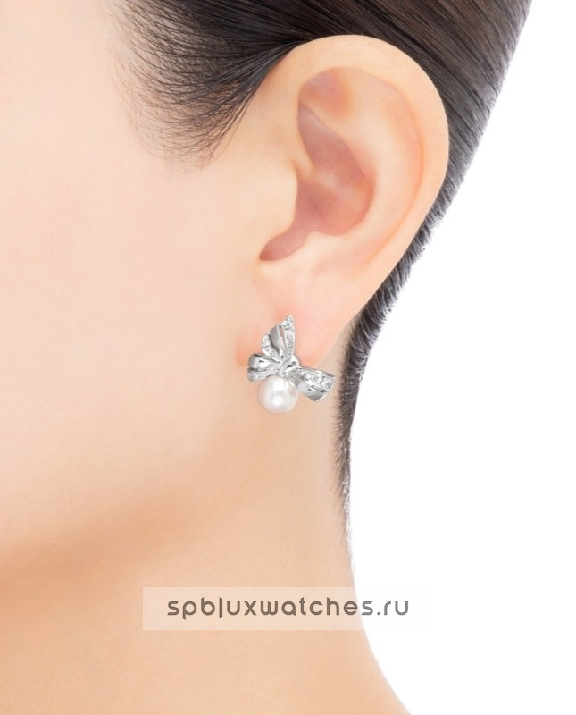 Серьги Mikimoto Jeux de Rubans Pierced Earrings PE-1699PU