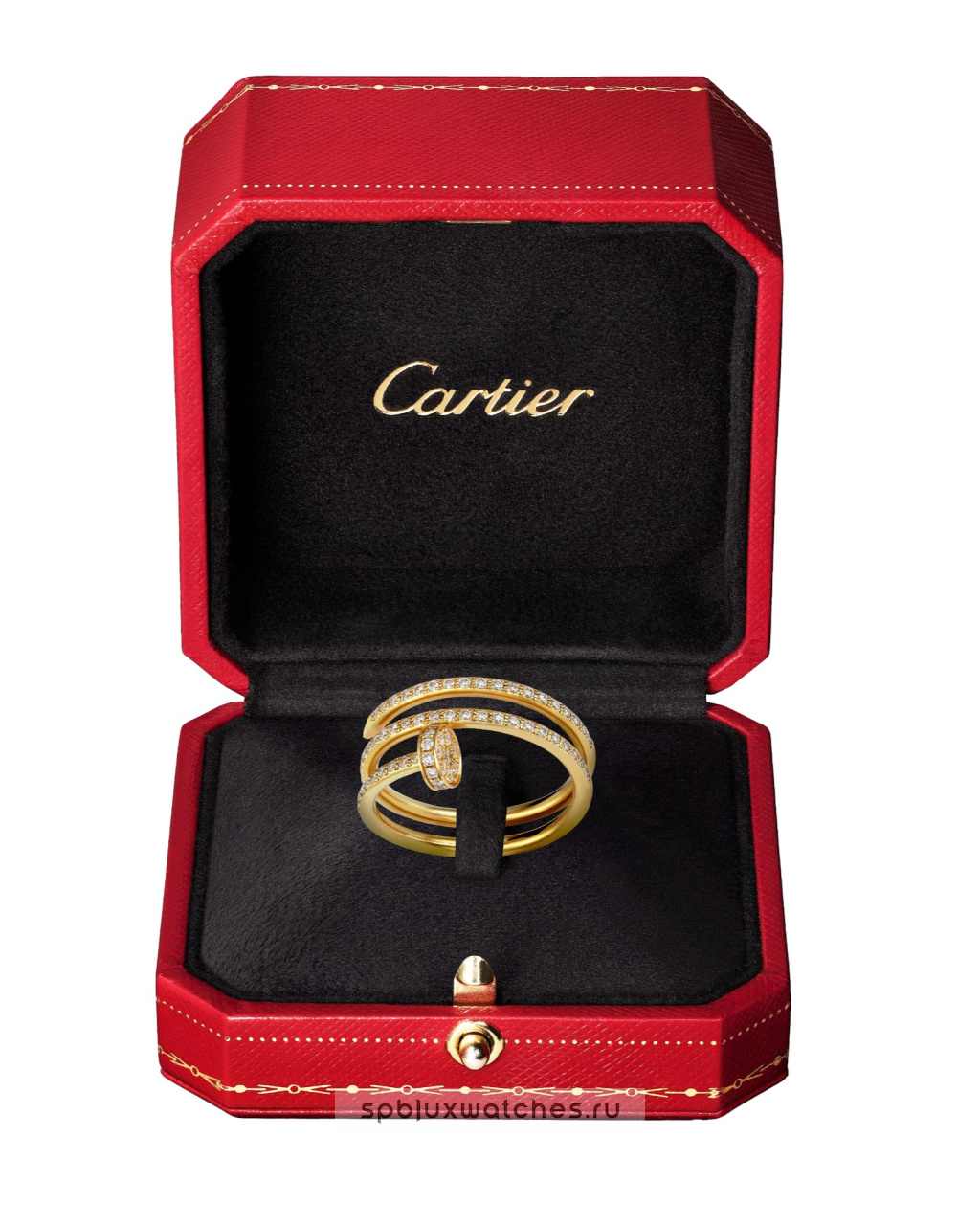 Кольцо Cartier Juste un Clou Half-Paved Double Ring B4211900