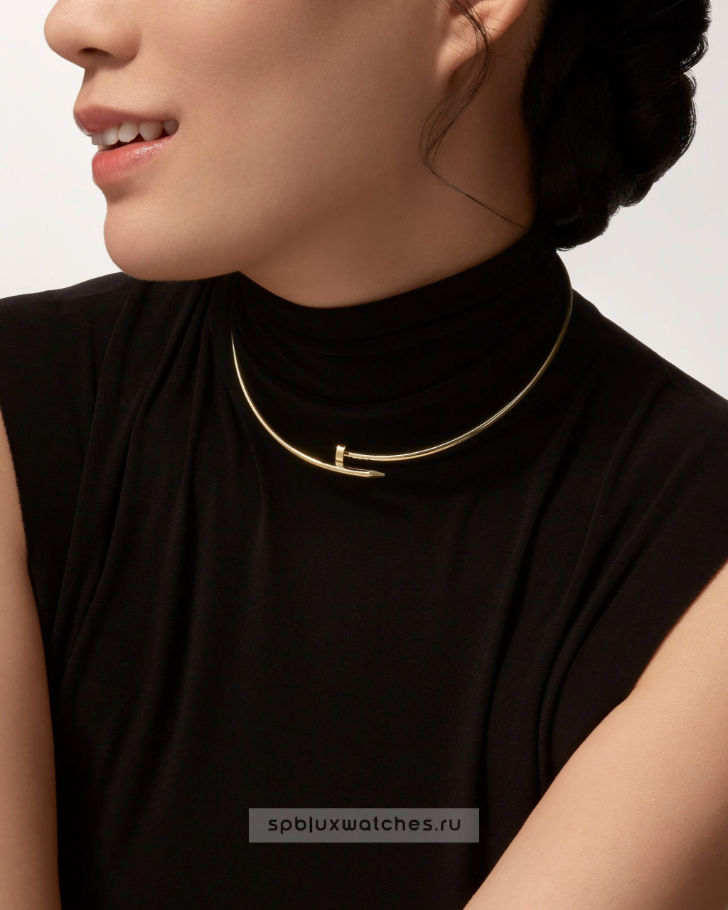 Колье Cartier Juste un Clou Torque Necklace Small Model B7224799
