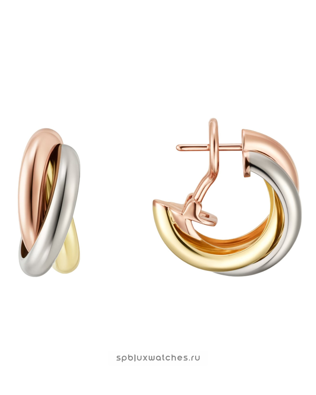 Серьги Cartier Trinity Earrings Classic Model 80083231