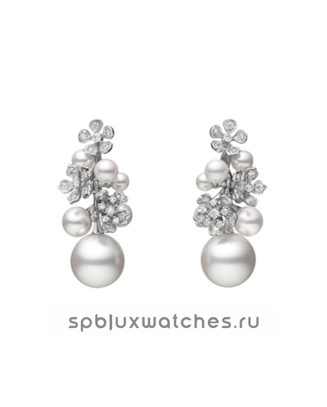 Серьги Mikimoto Bloom Pierced Earrings PE-1670NU