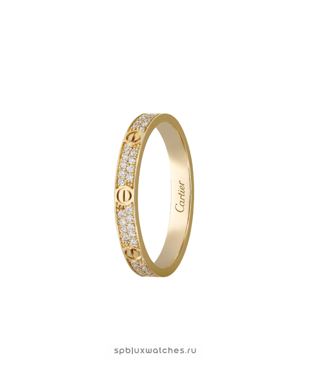 Кольцо Cartier Love Ring Paved Mini Model B4218000