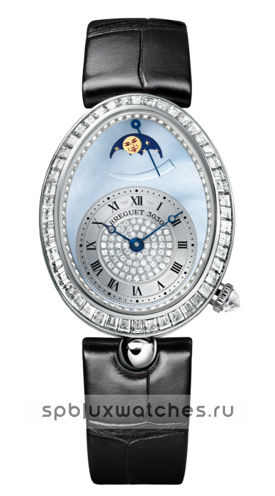 Breguet Reine de Naples Phase de Lune 8909 38.5 x 30.5 mm 8909BB/VD/964 D00D 3L