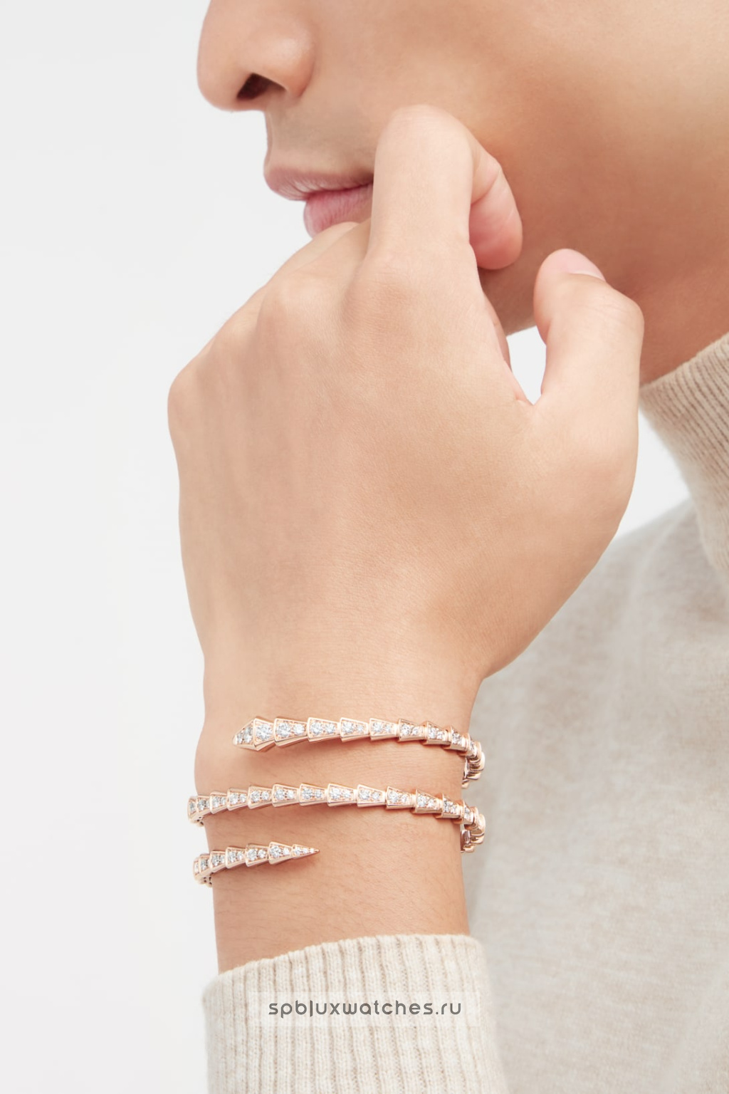 Браслет Bvlgari Serpenti Viper Two-Coil Bracelet 357272