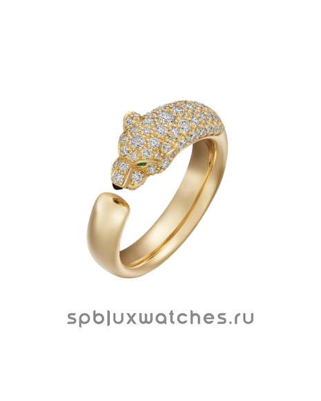Кольцо Cartier Panthere de Cartier Half-Paved Ring Small Model N4765800