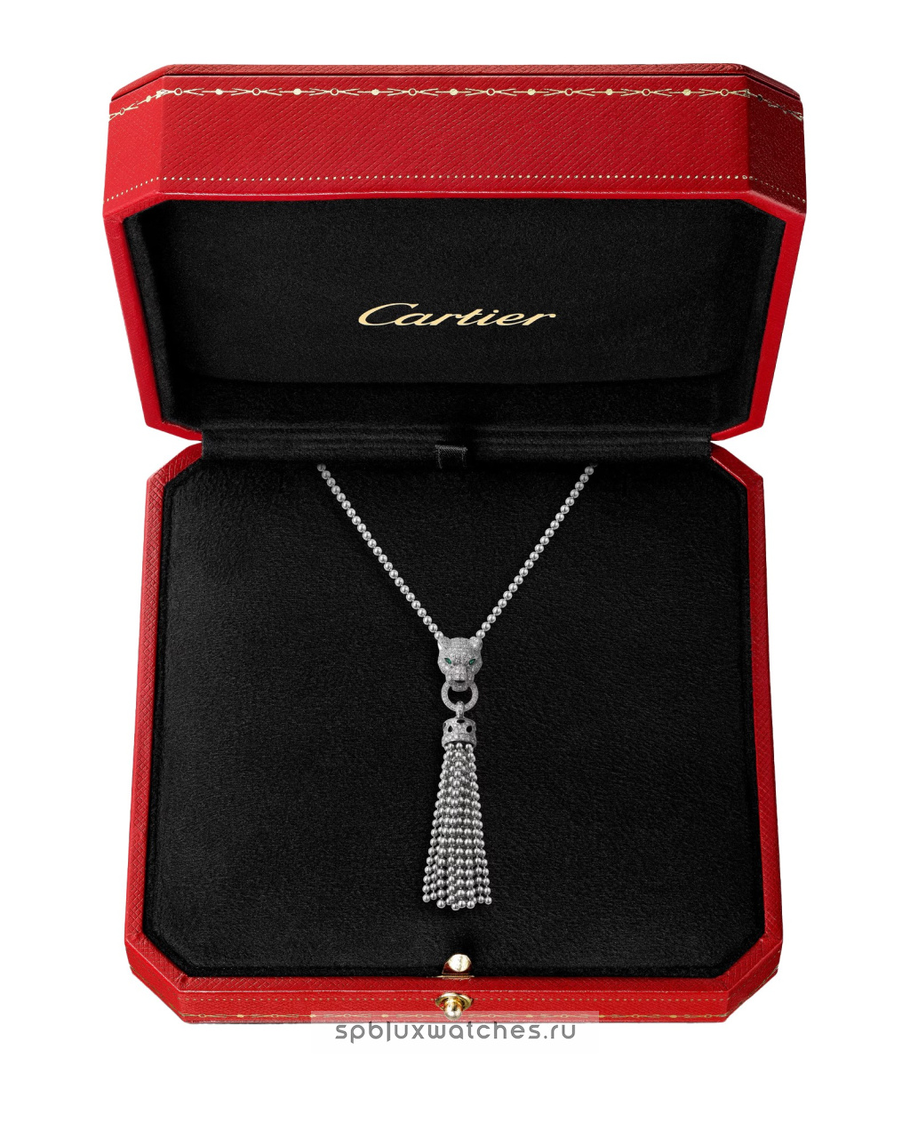 Колье Cartier Panthere de Cartier Half-Paved Necklace N7424122