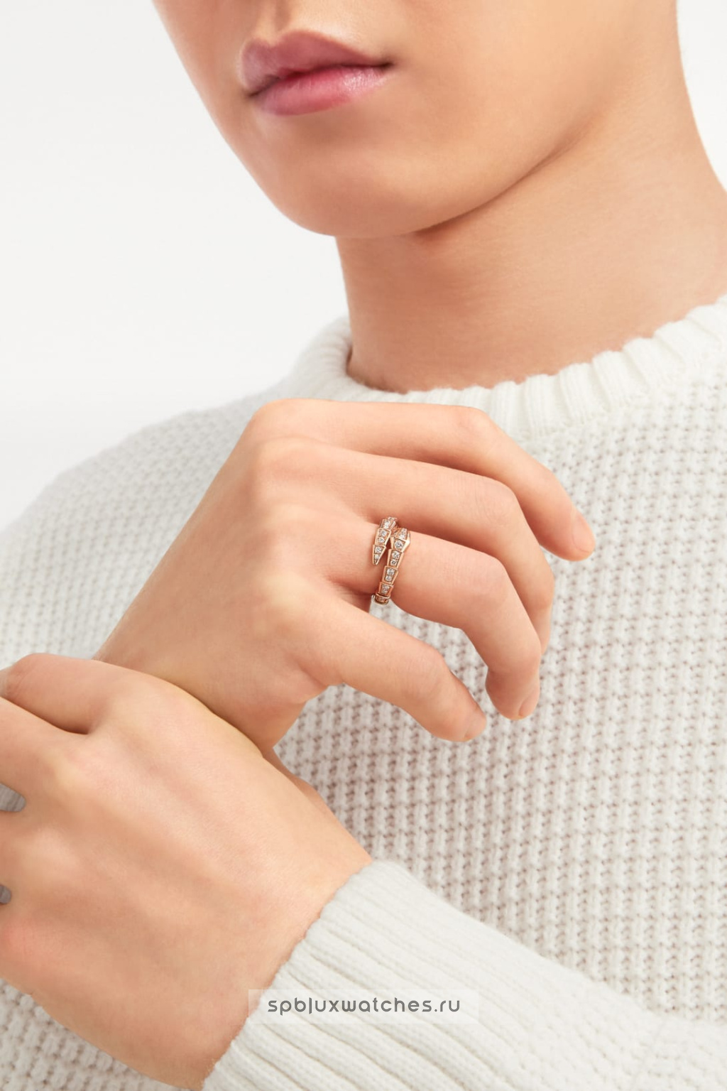 Кольцо Bvlgari Serpenti Viper One-Coil Ring 355975