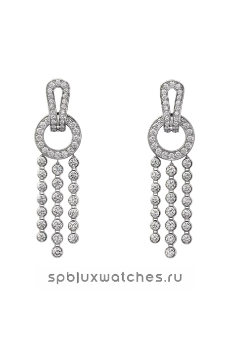 Серьги Cartier Agrafe Earrings, Brilliant-Cut Diamonds, Paved N8515314