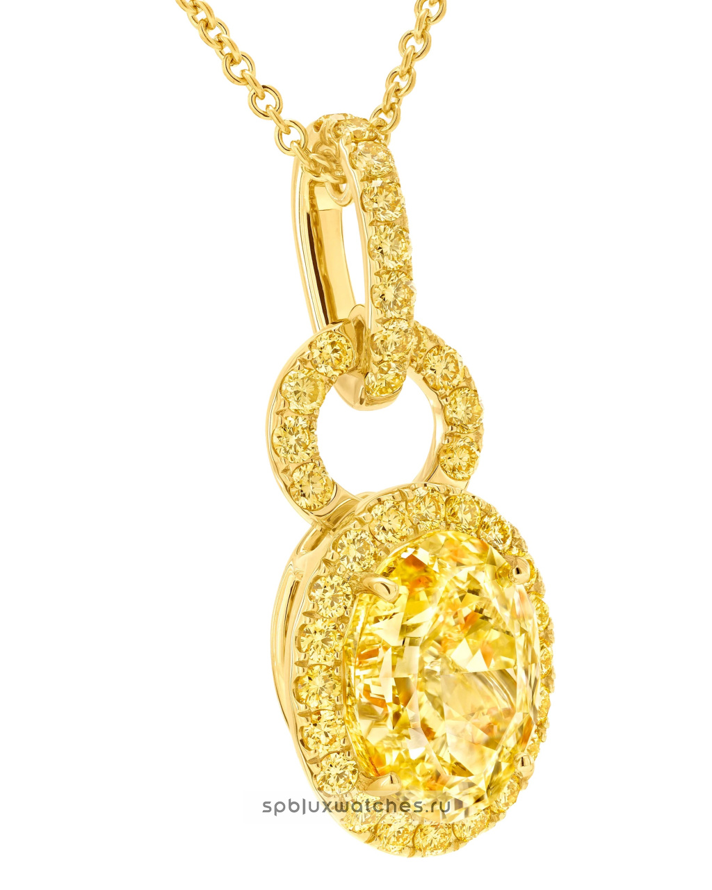 Подвеска Graff Icon 8 Oval Yellow Diamond Pendant RGP864