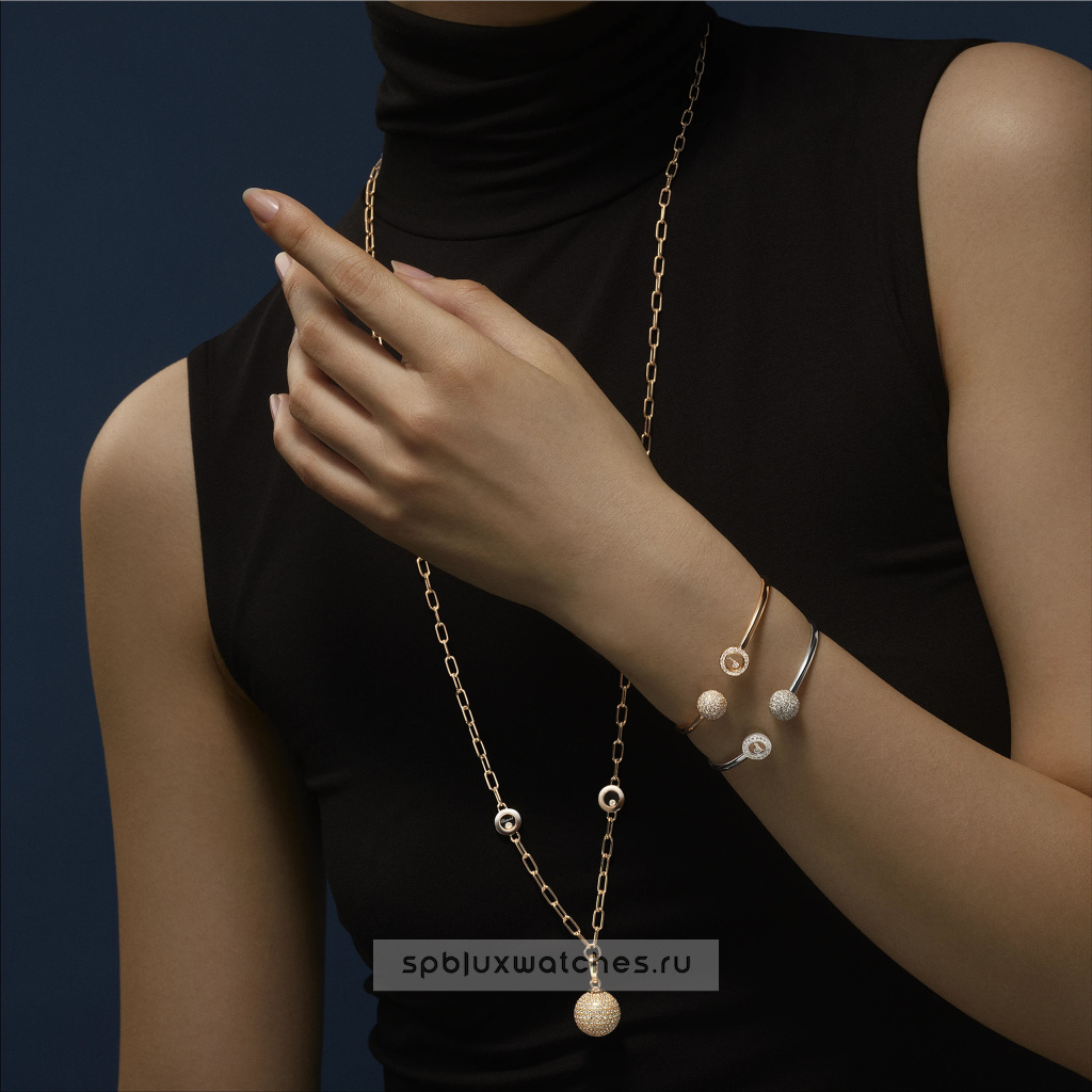 Браслет Chopard Happy Diamonds Planet Bangle 85A619-1900