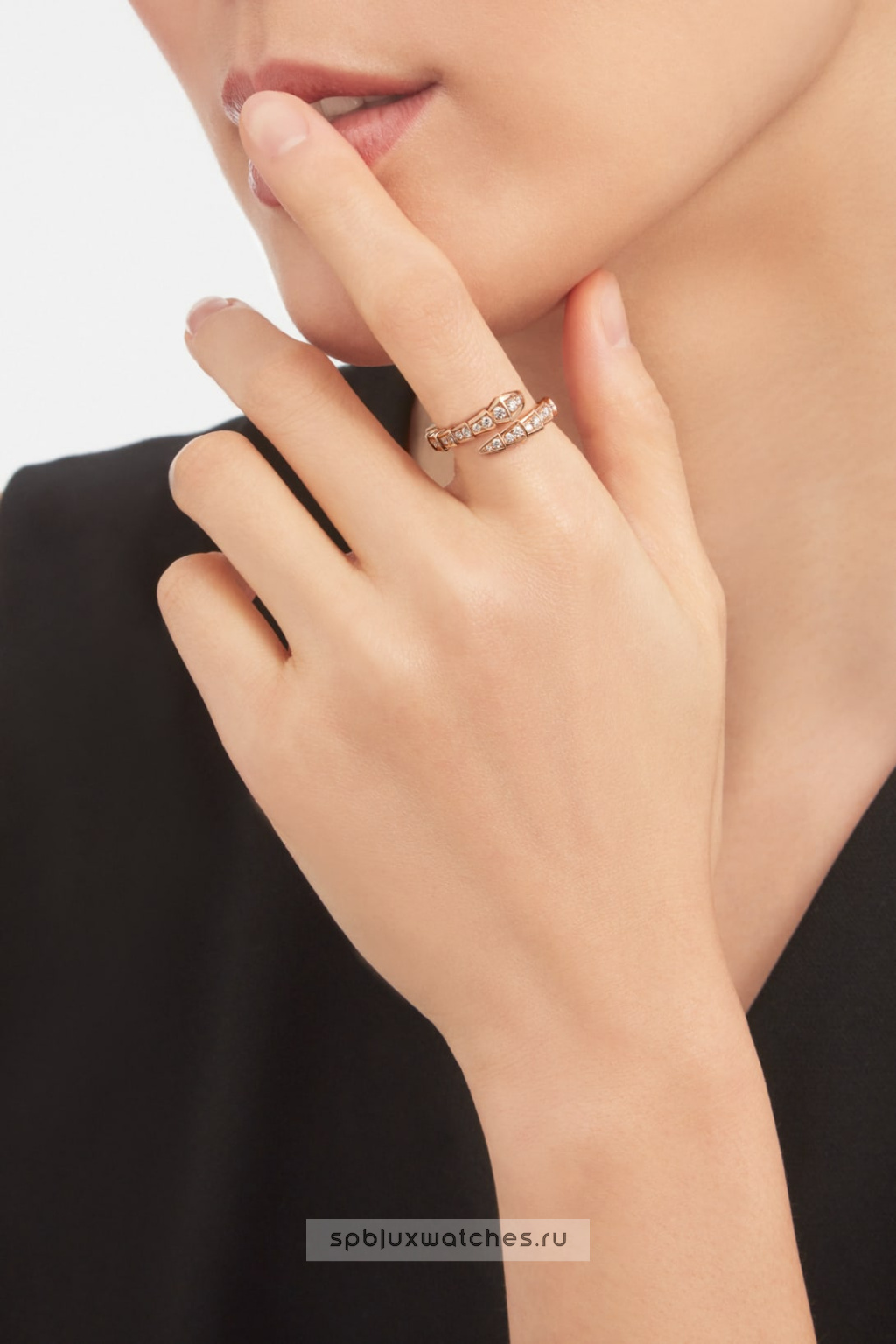 Кольцо Bvlgari Serpenti Viper One-Coil Ring 355975