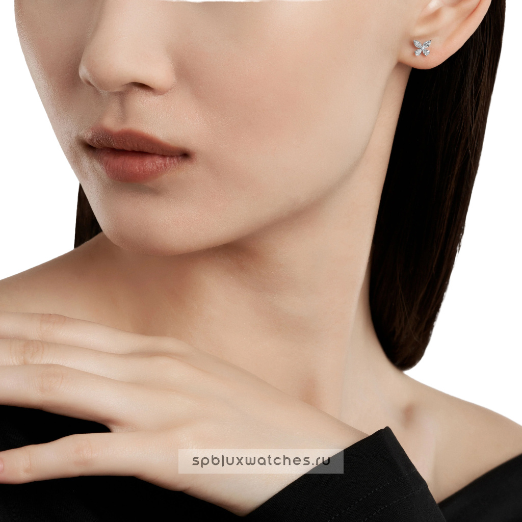 Серьги Graff Classic Butterfly Diamond Petite Stud Earrings RGE1855