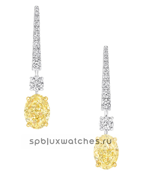 Серьги Graff Classic Graff Oval Yellow Diamond Solitaire Earrings YOTSW01