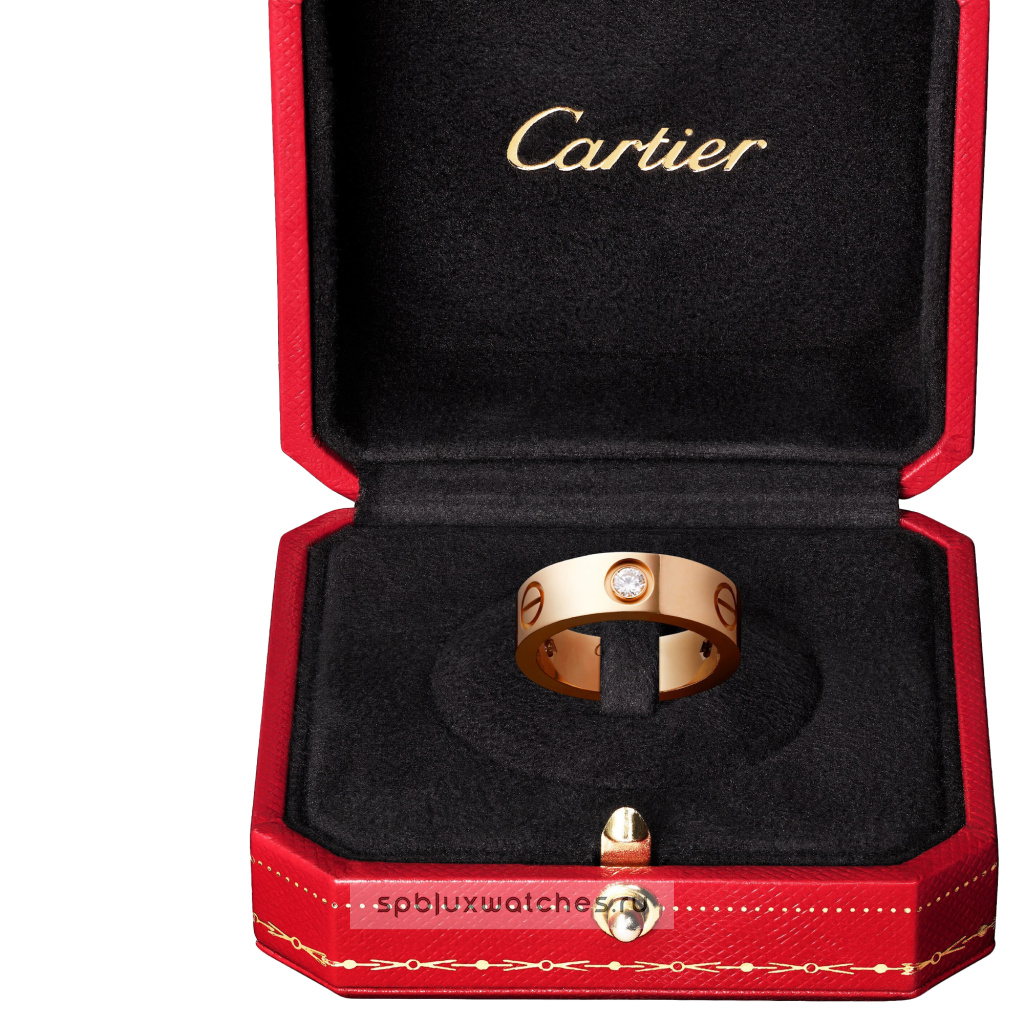 Кольцо Cartier Love Ring 3 Diamonds Classic Model B4087500