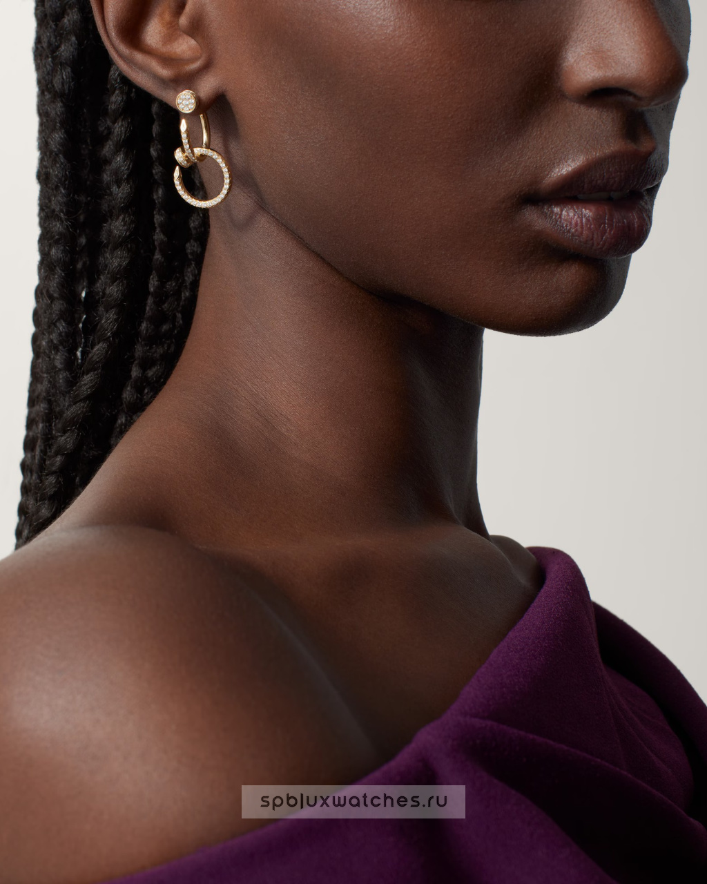 Серьги Cartier Juste un Clou Double Paved Earrings N8515271