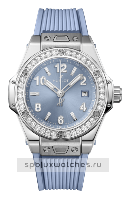 Hublot Big Bang One Click Steel Coal Blue Diamonds 33 mm 485.SX.717B.RX.1204