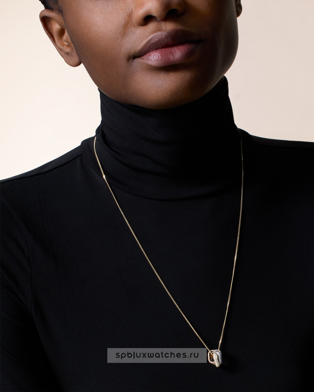 Подвеска Cartier Trinity Paved Cushion Pendant N7424567