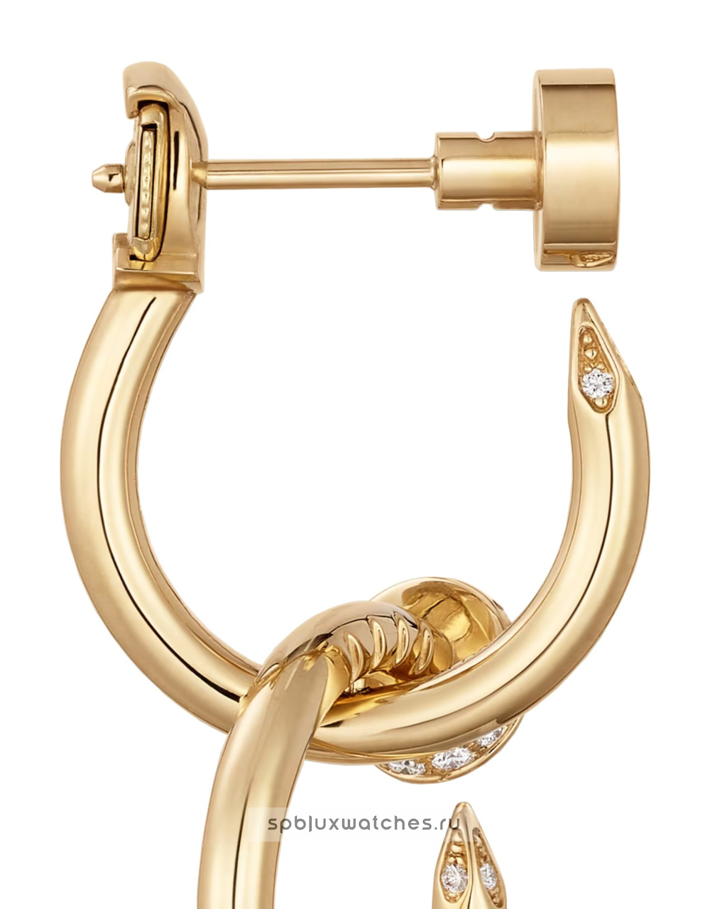 Серьги Cartier Juste un Clou Diamonds Double Earrings B8301504