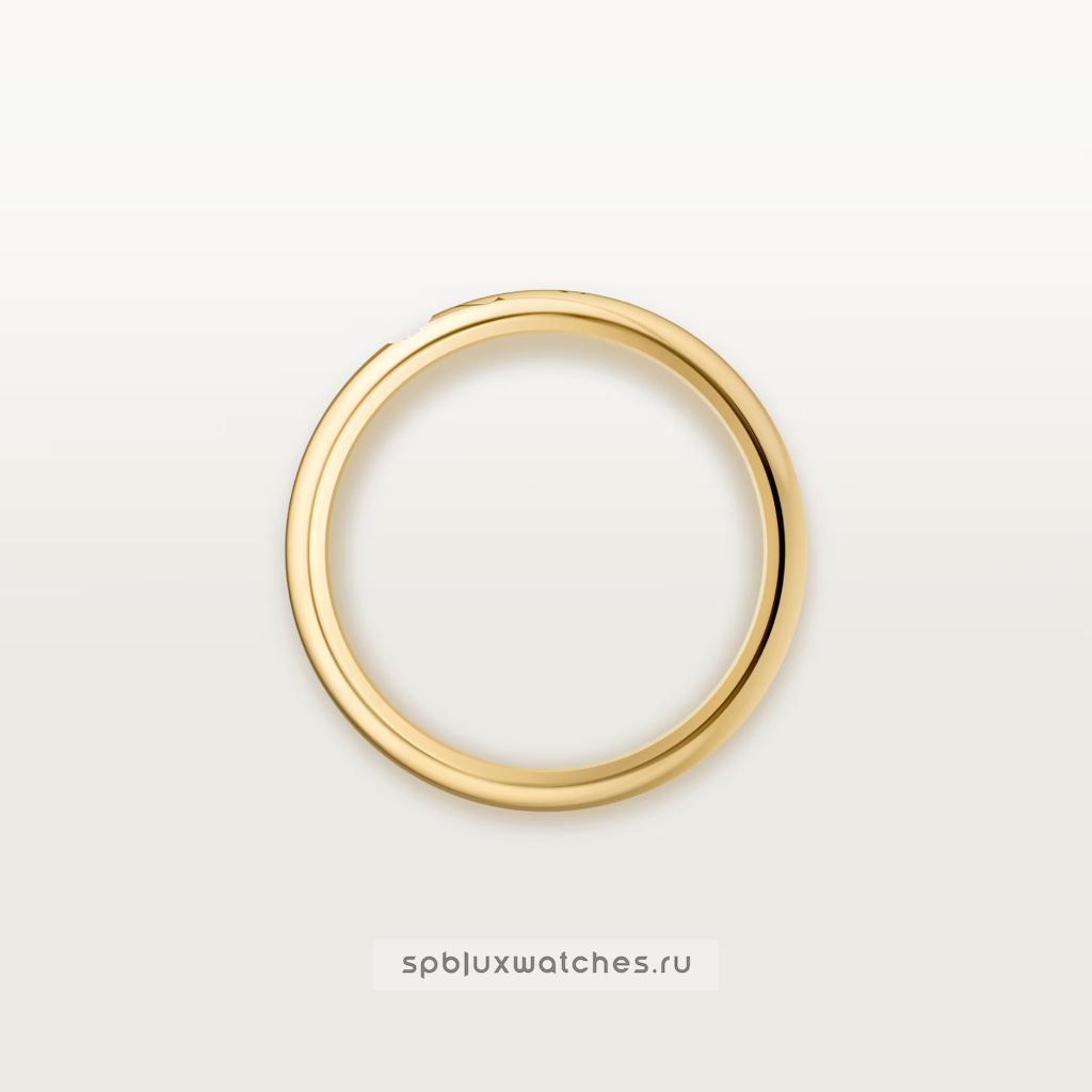 Кольцо Cartier C de Cartier Wedding Band, 3 mm Width, 1 Diamond B4243000
