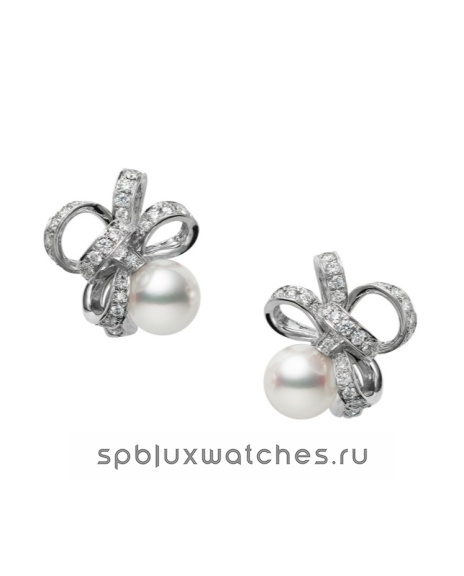 Серьги Mikimoto Jeux de Rubans Earrings PE-1708U