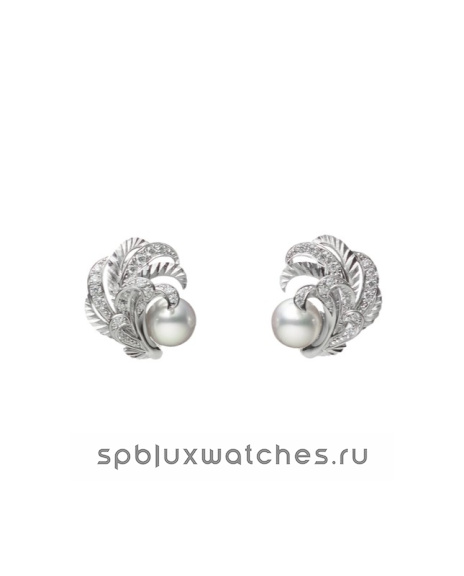 Серьги Mikimoto Feather Earrings PE-1729U