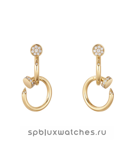 Серьги Cartier Juste un Clou Diamonds Double Earrings B8301504