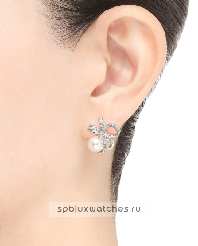 Серьги Mikimoto Jeux de Rubans Pierced Earrings PE-1709PU