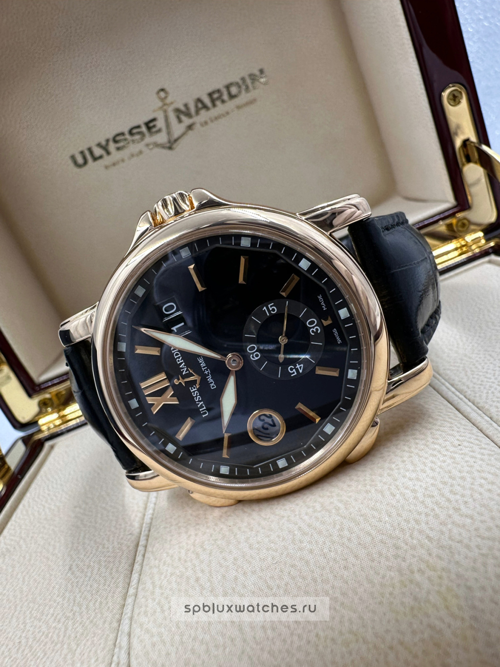 ulysse nardin dual time 42 mm 246 55 32