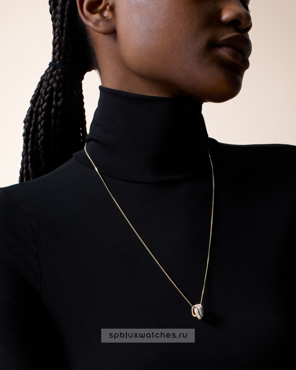 Подвеска Cartier Trinity Paved Cushion Pendant N7424567