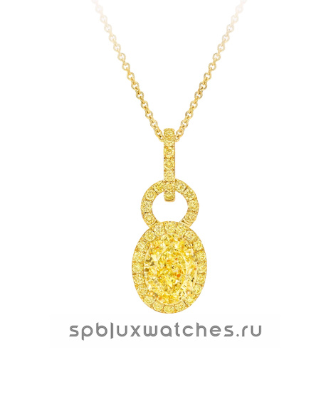 Подвеска Graff Icon 8 Oval Yellow Diamond Pendant RGP864