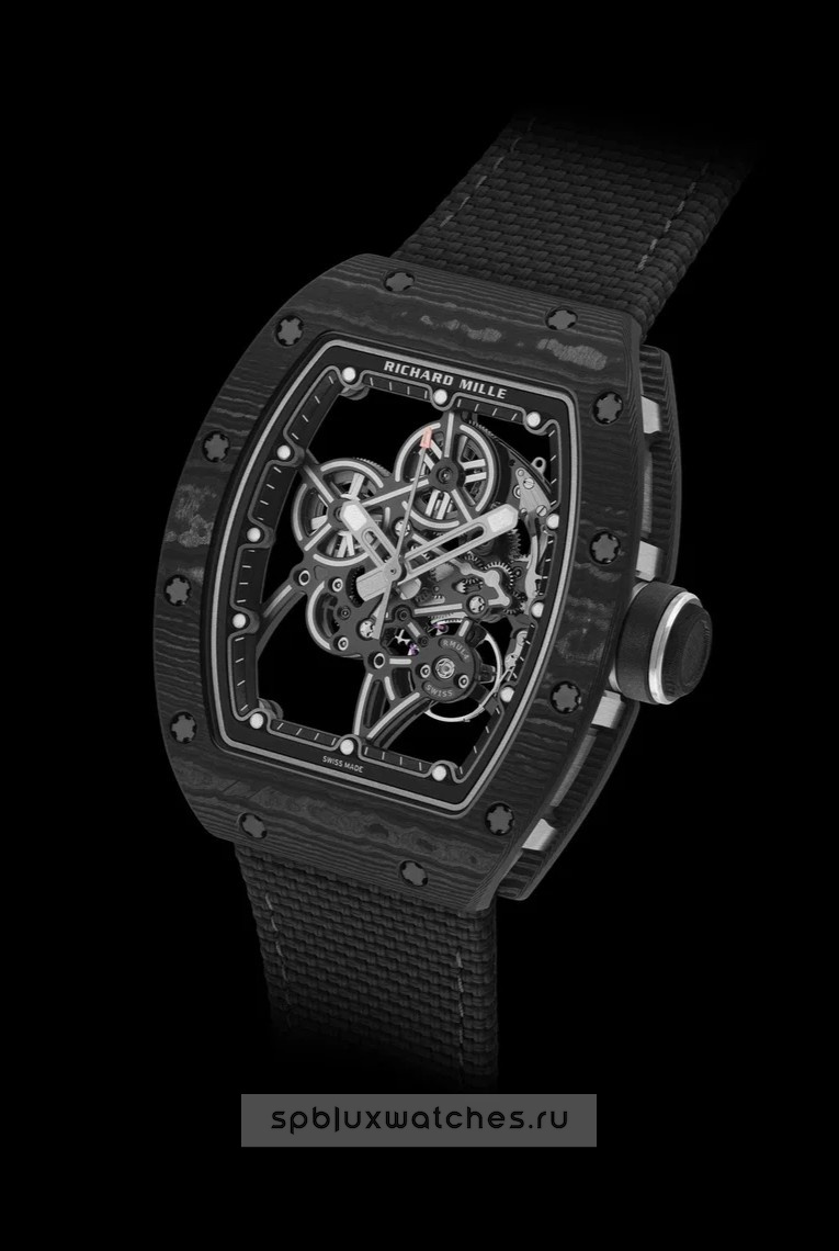 Richard Mille RM 55-01 Manual Winding Carbon TPT 37.9 x 47.3 mm