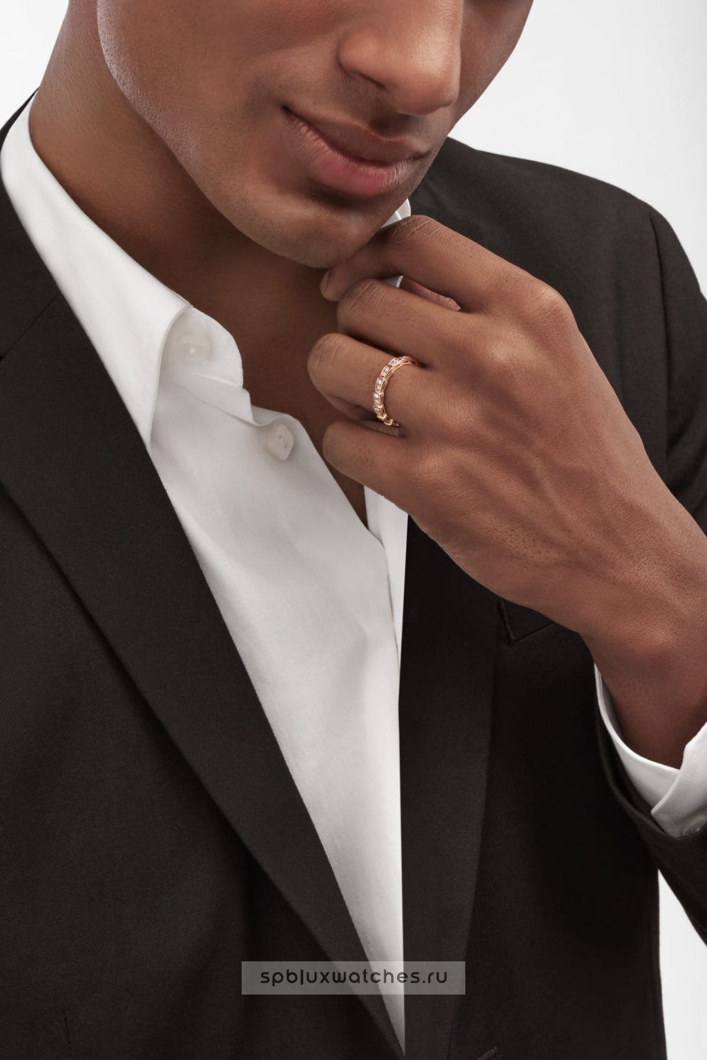 Обручальное кольцо Bvlgari Serpenti Viper Wedding Band Ring 349701