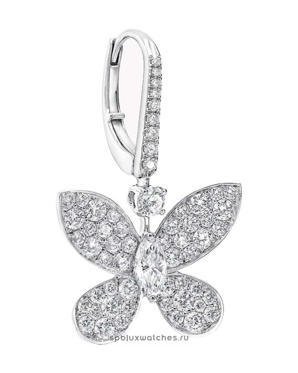 Серьги Graff Pave Butterfly Diamond Drop Earrings RGE642