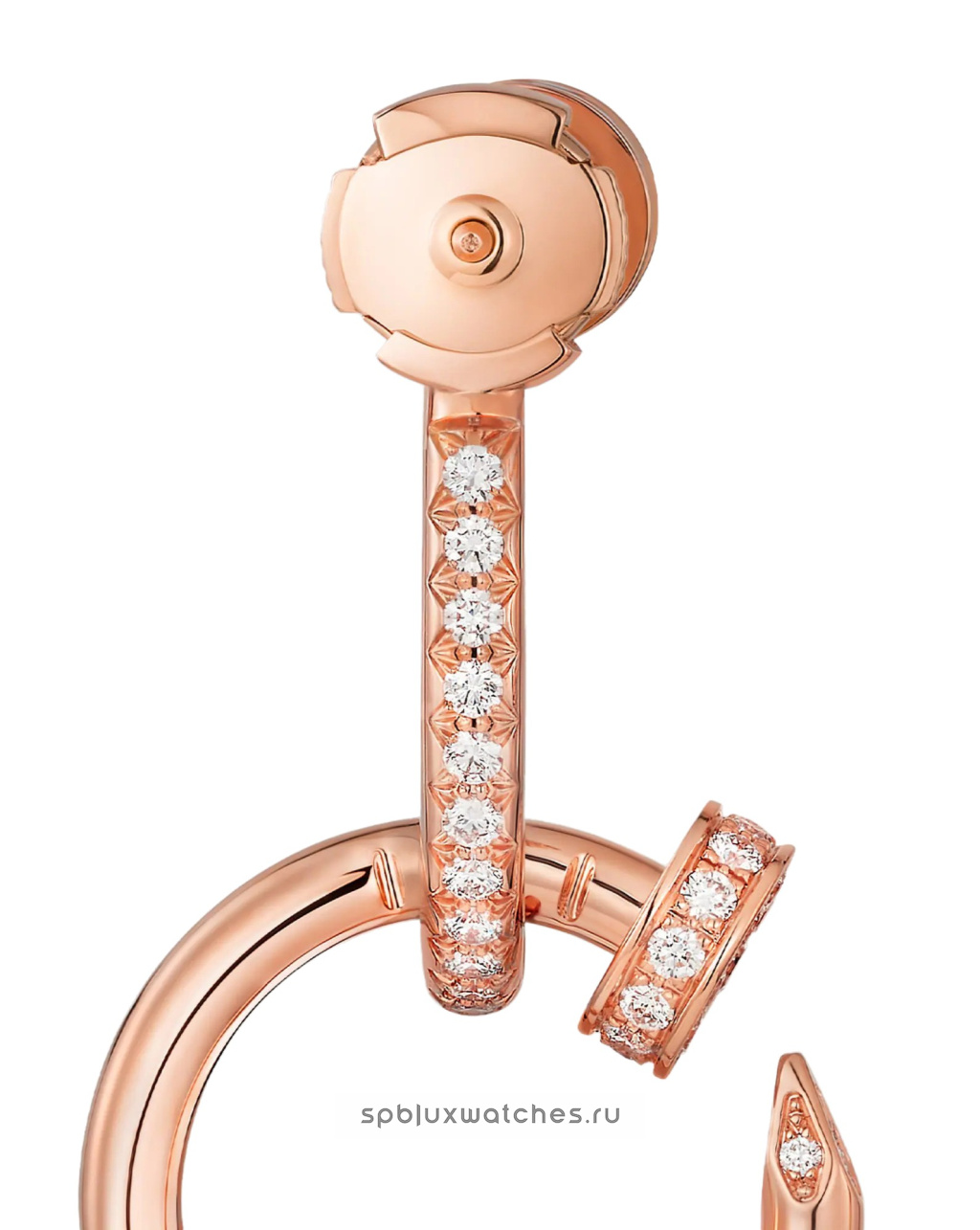 Серьги Cartier Juste un Clou Paved Double Earrings N8515270