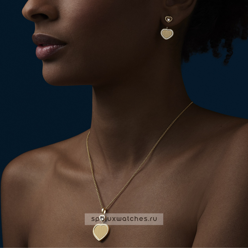 Подвеска Chopard Happy Hearts Golden Hearts Pendant 79A107-0921