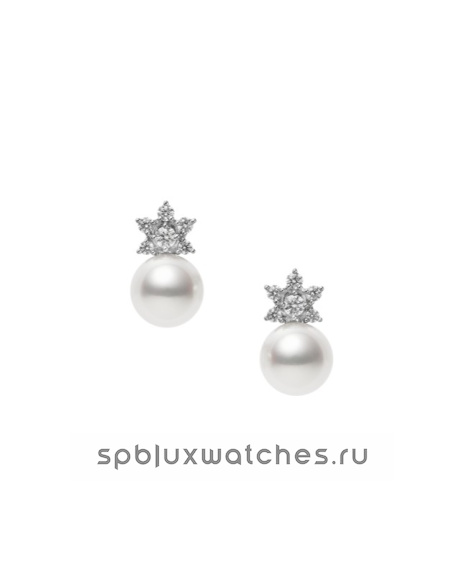 Серьги Mikimoto Pierced Earrings PE-1715PU