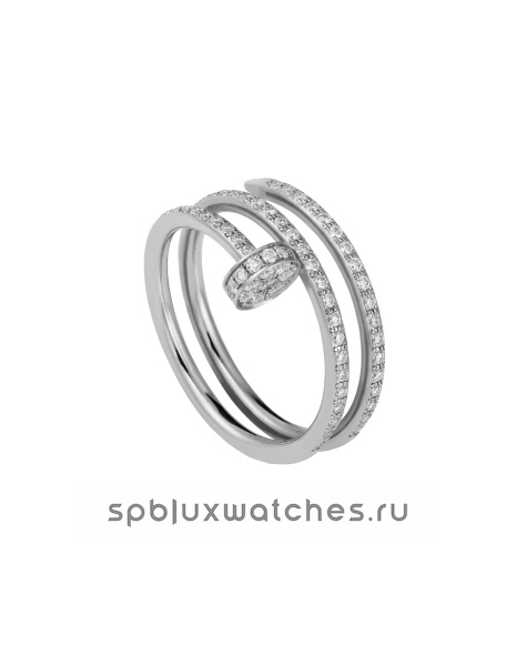 Кольцо Cartier Juste un Clou Half-Paved Double Ring B4211100