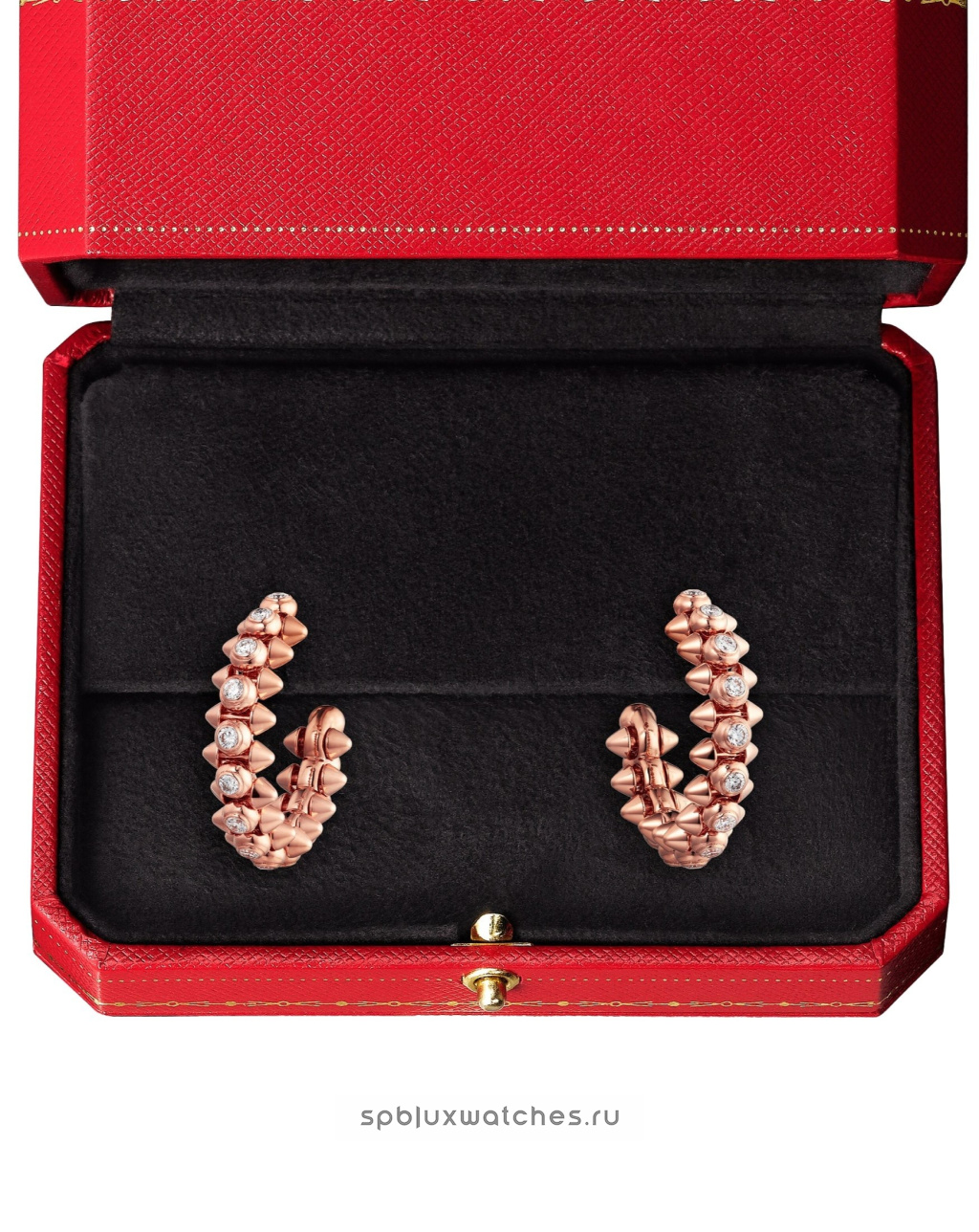 Серьги Cartier Clash de Cartier Hoop Earrings Diamonds Medium Model N8515173