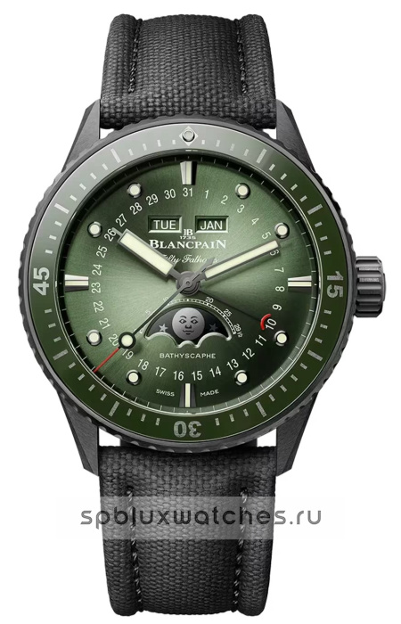 Blancpain Fifty Fathoms Bathyscaphe Quantieme Complet Phases de Lune 43.6 mm 5054 0153 B52A