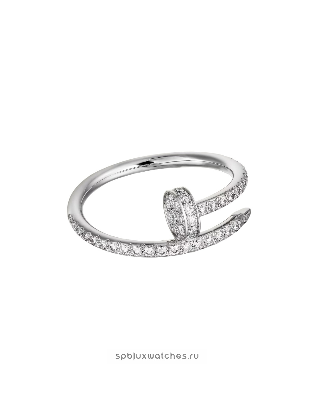 Кольцо Cartier Juste un Clou Half-Paved Ring Small Model B4231600