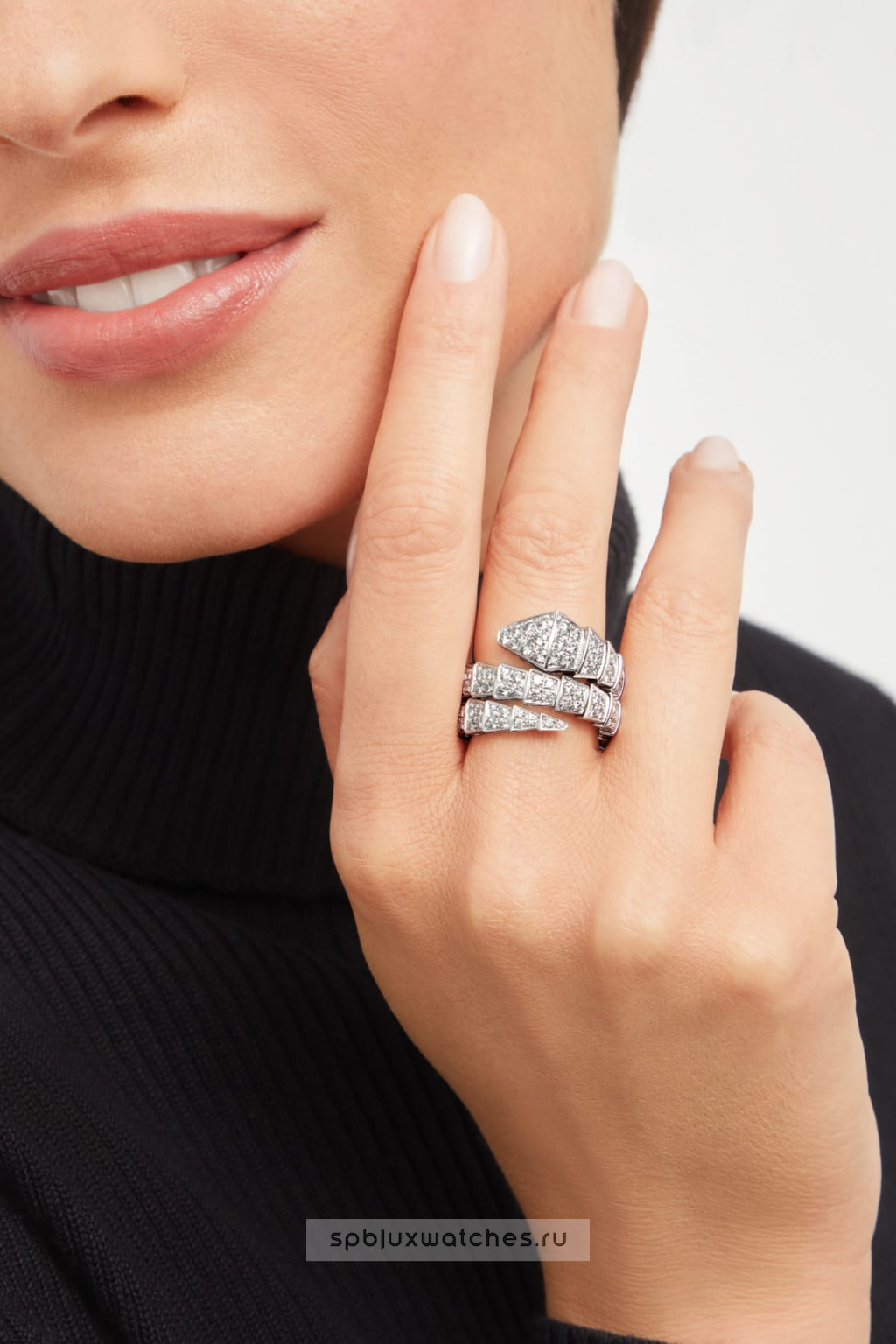 Кольцо Bvlgari Serpenti Viper Two-Coil Ring 345226