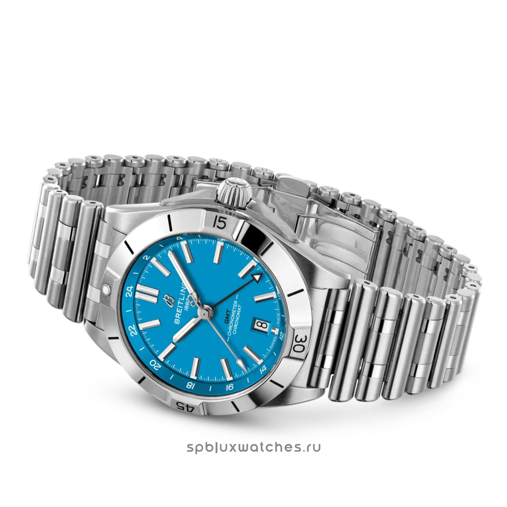 Breitling Chronomat Automatic GMT 40 mm NFL Carolina Panthers Edition A32398E11C1A1